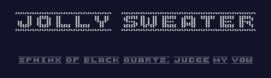 Jolly Sweater by GGBotNet — Display Font — thumbnail 2