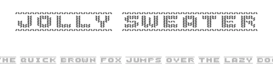 Jolly Sweater by GGBotNet — Display Font