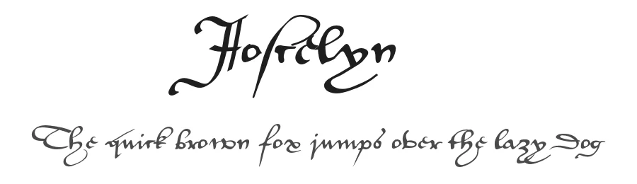 Joscelyn by Peter S. Baker — Script Handwritten Font