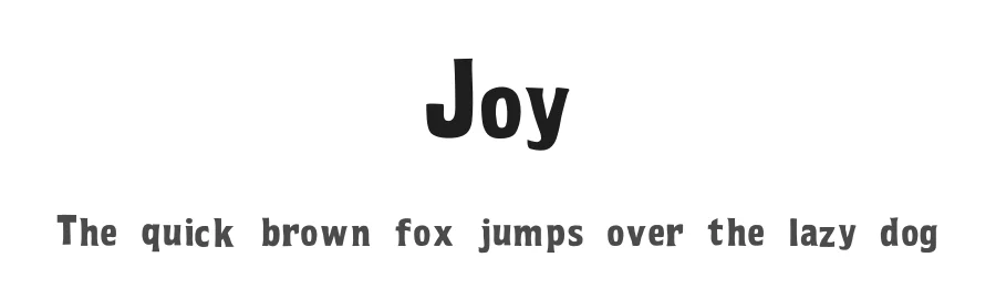 Joy β Sans Serif Font
