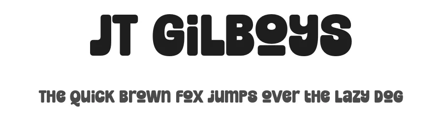 JT Gilboys — Display Font