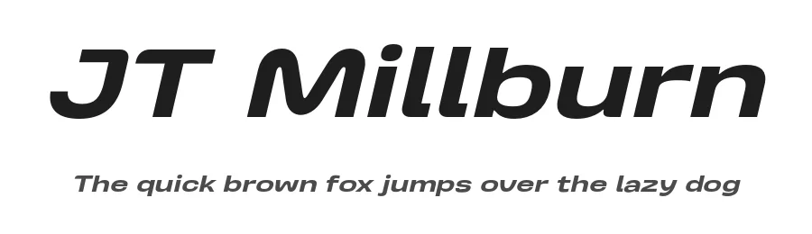 JT Millburn by Laire Banyu Sandi Pawenang — Sans Serif Font