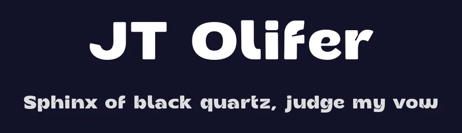 JT Olifer by Laire Banyu Sandi Pawenang — Sans Serif Font — thumbnail 2