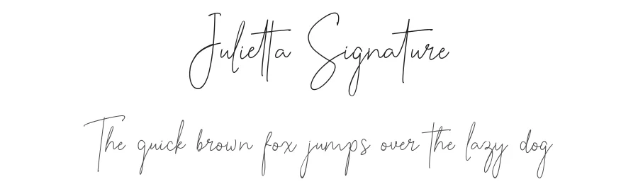 Julietta Signature by Madatype Studio - Andri Ardianto - Mojokerto — Script Handwritten Font