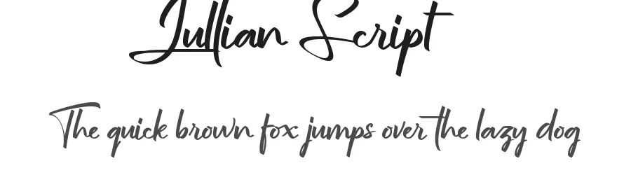 Jullian Script — Script Handwritten Font