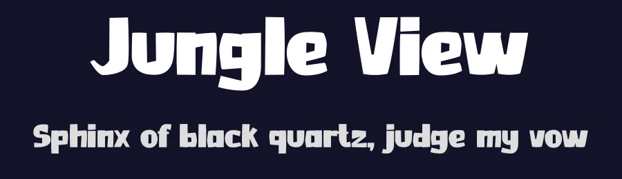 Jungle View by PINISIART TEAM — Display Font — thumbnail 2