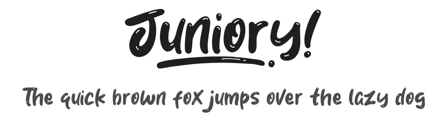 Juniory by Khurasan — Script Handwritten Font