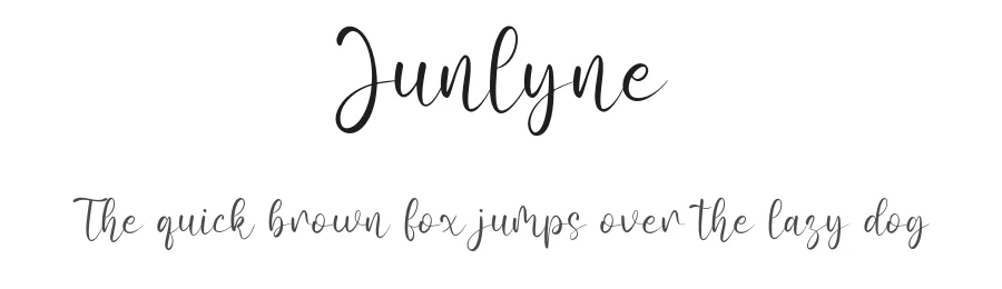 Junlyne by Anggi Hermawan — Script Handwritten Font