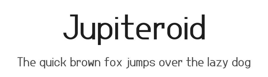 Jupiteroid by GGBotNet — Sans Serif Font