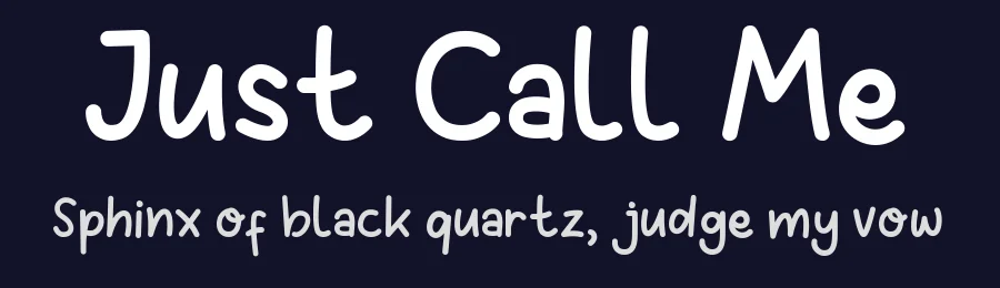 Just Call Me — Script Handwritten Font — thumbnail 2