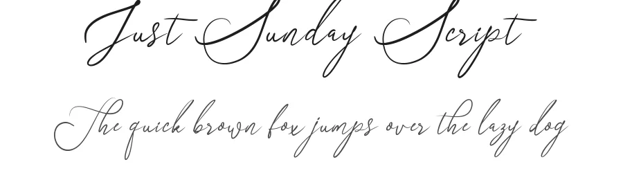 Just Sunday Script by Captain Jack — Script Handwritten Font