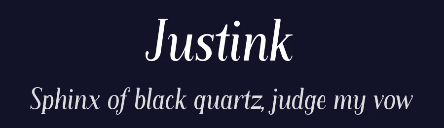 Justink — Serif Font — thumbnail 2