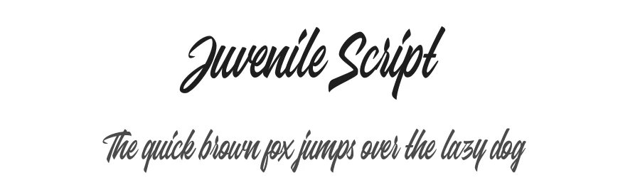 Juvenile Script by Andrie nugrie — Script Handwritten Font