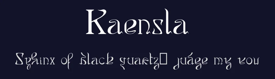 Kaensla by Lea Benz — Serif Font — thumbnail 2