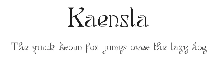 Kaensla by Lea Benz — Serif Font