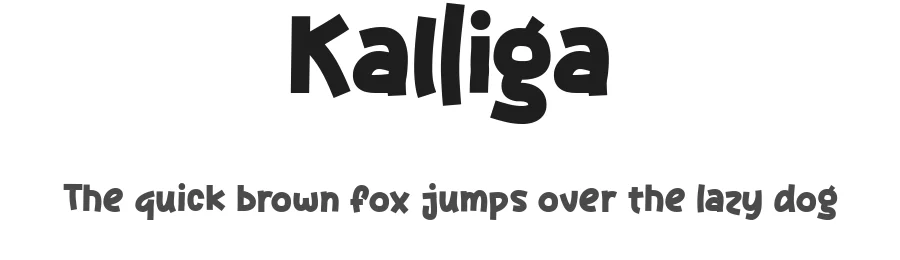 Kalliga by Jarnawi Saja — Display Font