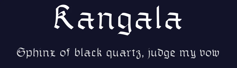 Kangala — Script Handwritten Font — thumbnail 2