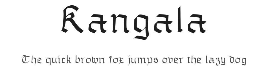 Kangala — Script Handwritten Font
