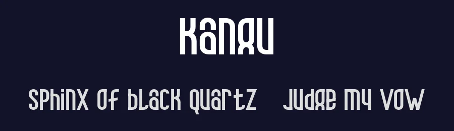 Kangu by Achmad Luthfi Mudhoffar — Display Font — thumbnail 2