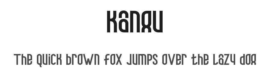 Kangu by Achmad Luthfi Mudhoffar β Display Font