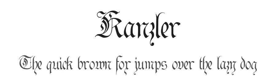 Kanzler by Peter Wiegel — Script Handwritten Font