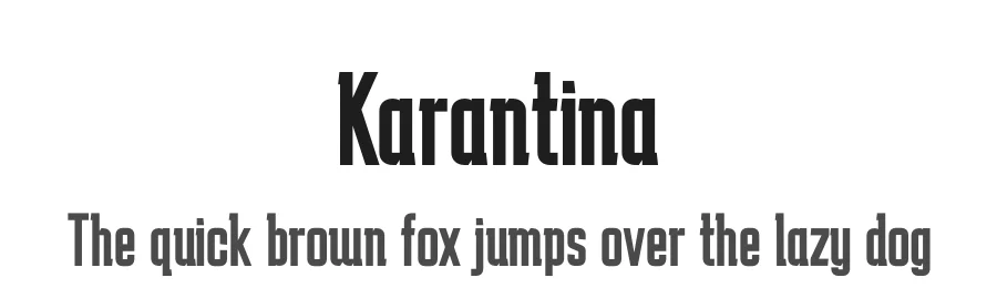 Karantina by Rony Koch — Sans Serif Font