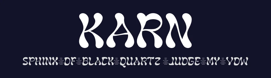Karn by Iqbal Pauji — Display Font — thumbnail 2