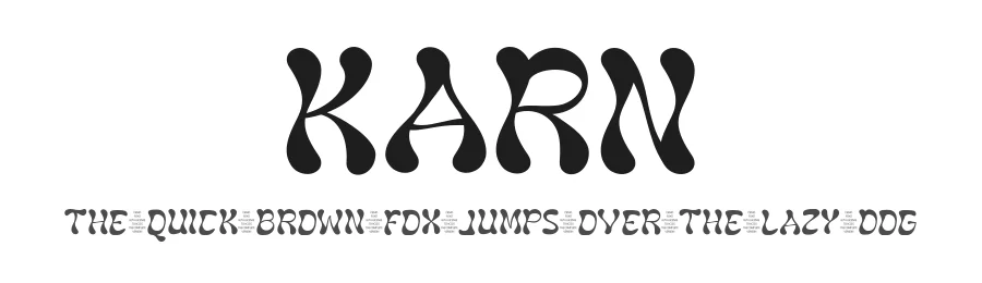 Karn by Iqbal Pauji — Display Font