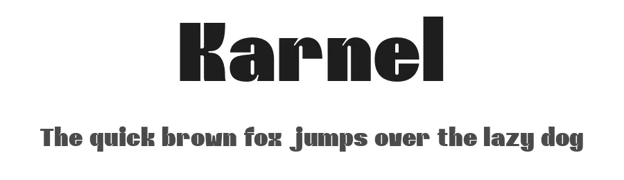 Karnel by Bakhrudin Ja'far — Sans Serif Font