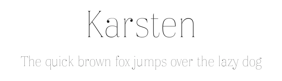 Karsten by Nasir Udin — Serif Font