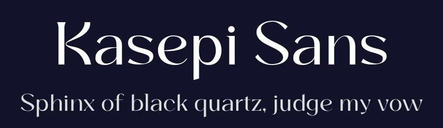 Kasepi Sans by Yukita Creative — Sans Serif Font — thumbnail 2