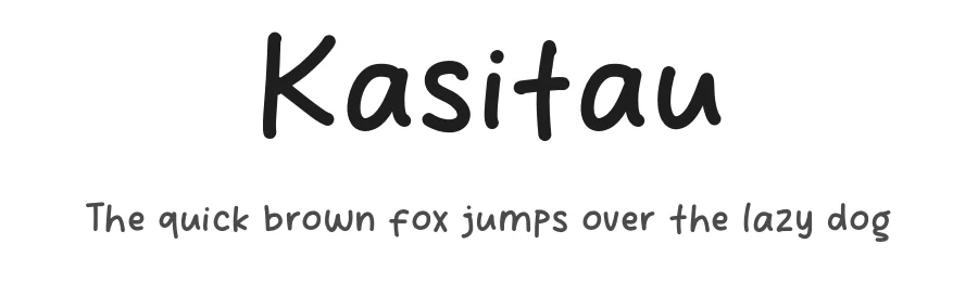 Kasitau by Khurasan — Script Handwritten Font