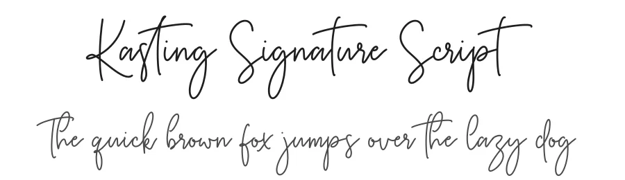 Kasting Signature Script by Rian Rahardi — Script Handwritten Font