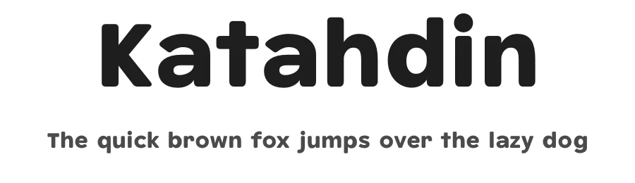 Katahdin by Tyler Finck — Sans Serif Font