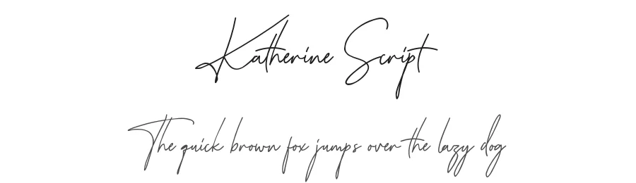Katherine Script by Sarid Ezra — Script Handwritten Font