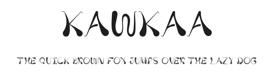 Kawkaa by Razan Fawzi — Script Handwritten Font