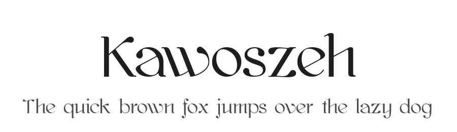 Kawoszeh — Serif Font