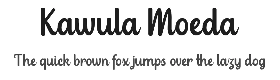 Kawula Moeda by Dida Ahluddin — Script Handwritten Font