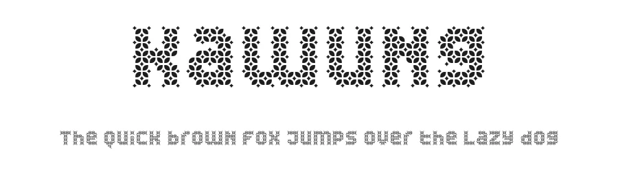 Kawung by Arwan Sutanto โ Display Font