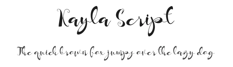 Kayla Script by triotone β Script Handwritten Font