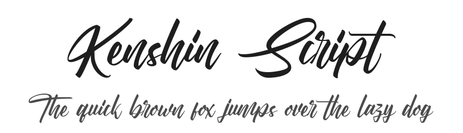 Kenshin Script — Script Handwritten Font