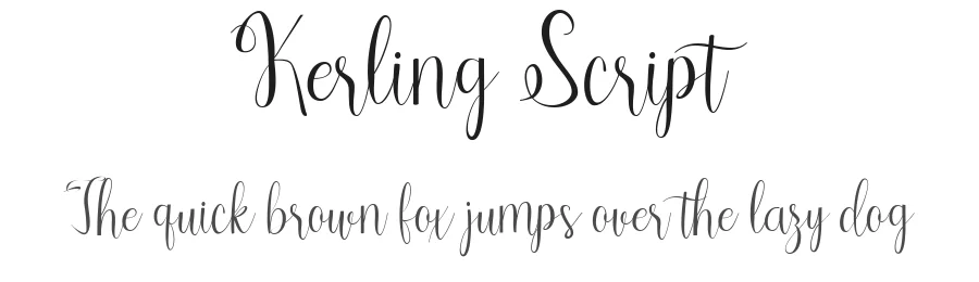 Kerling Script by Abbastype — Script Handwritten Font