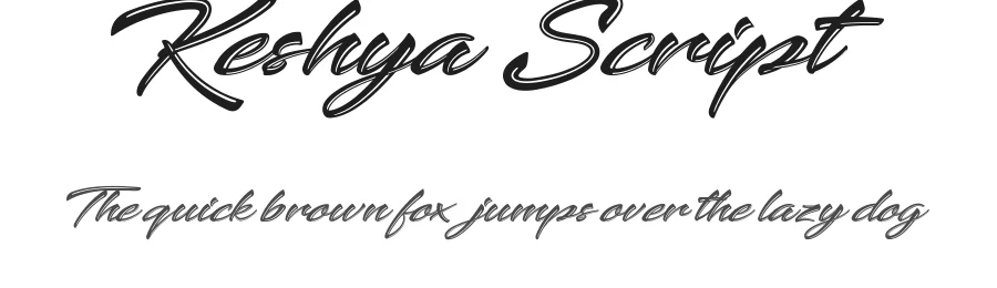 Keshya Script by Suandana I Pande Made — Script Handwritten Font