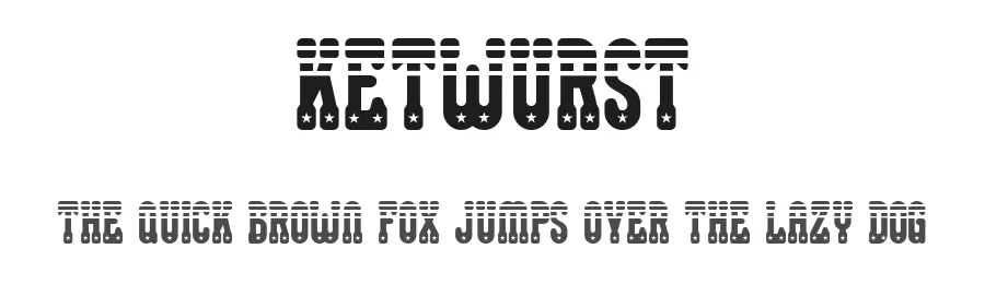 Ketwurst by Peter Wiegel - CAT-Fonts Germany — Display Font
