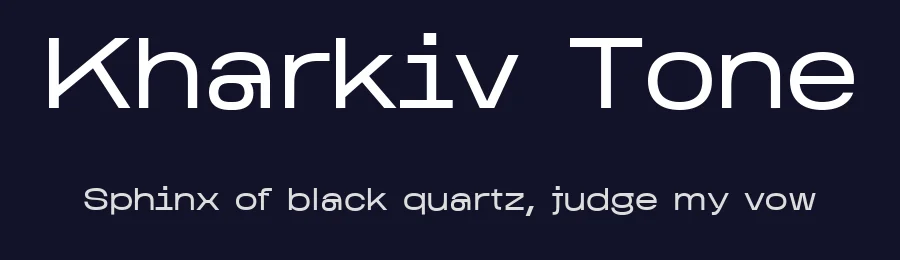 Kharkiv Tone by Kate Drozd — Sans Serif Font — thumbnail 2