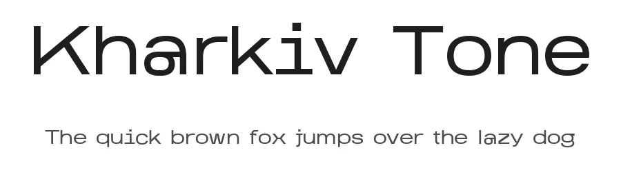Kharkiv Tone by Kate Drozd — Sans Serif Font