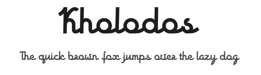 Kholodos by Grigorij Gushchin β Script Handwritten Font