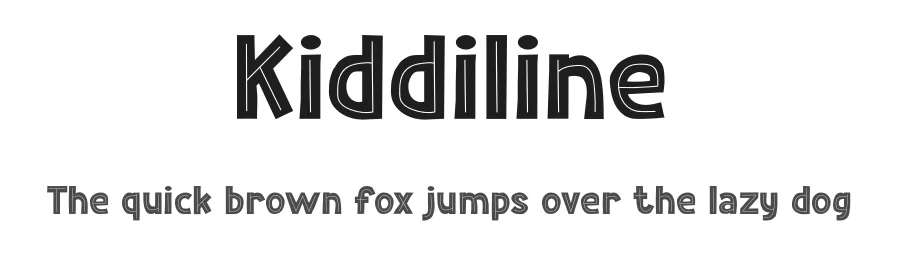 Kiddiline by PINISIART TEAM — Display Font