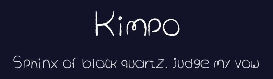 Kimpo by Elliot C — Script Handwritten Font — thumbnail 2