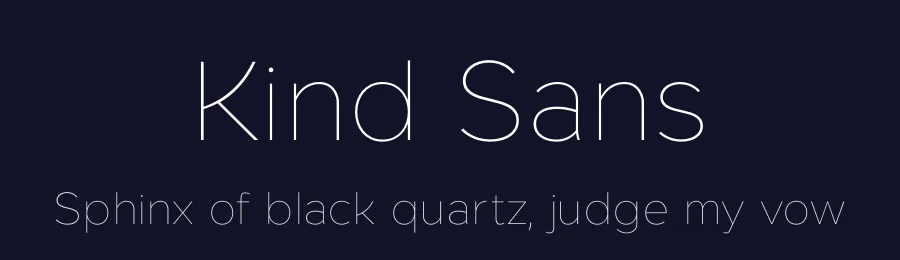 Kind Sans by Marco Pezzotta — Sans Serif Font — thumbnail 2